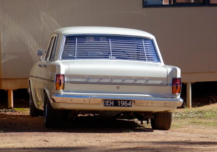 Aaaah, this is our kinda car. It's a 1964 model too. The EH Holden, oft remembered as the best Holden (of those times) ever made. © PJ Croft 2014