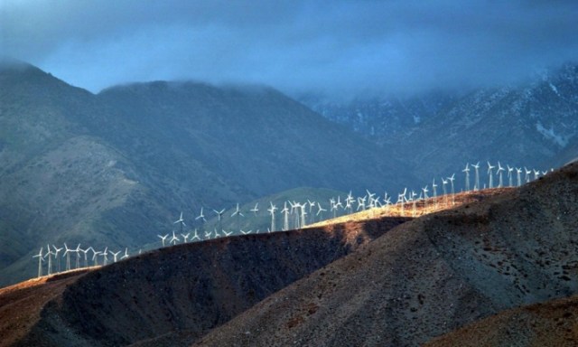 Wind farm near Palm Springs Calif